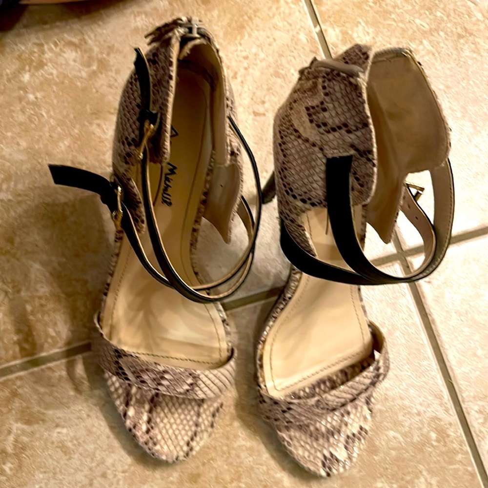 Snake skin heels